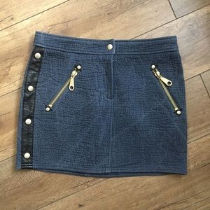 Rebecca Minkoff Denim and Leather Mini Studded